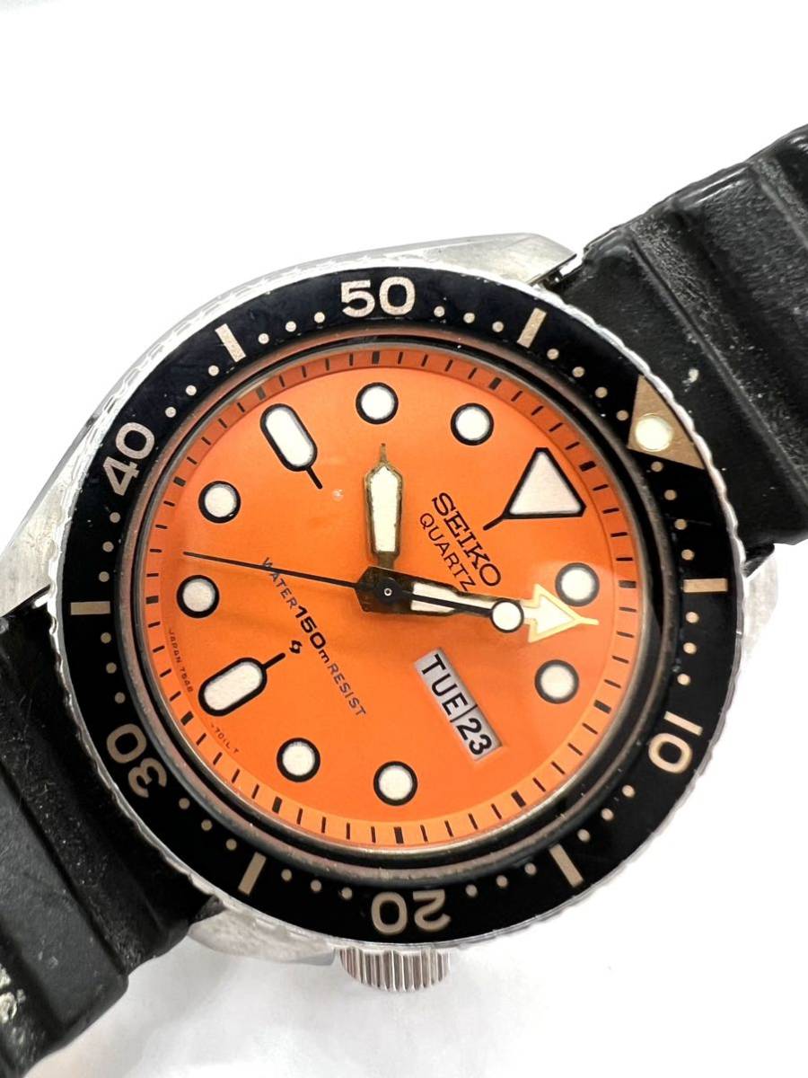 SEIKO【7548-700C】☆オレンジダイバー ムーブメント写真あり