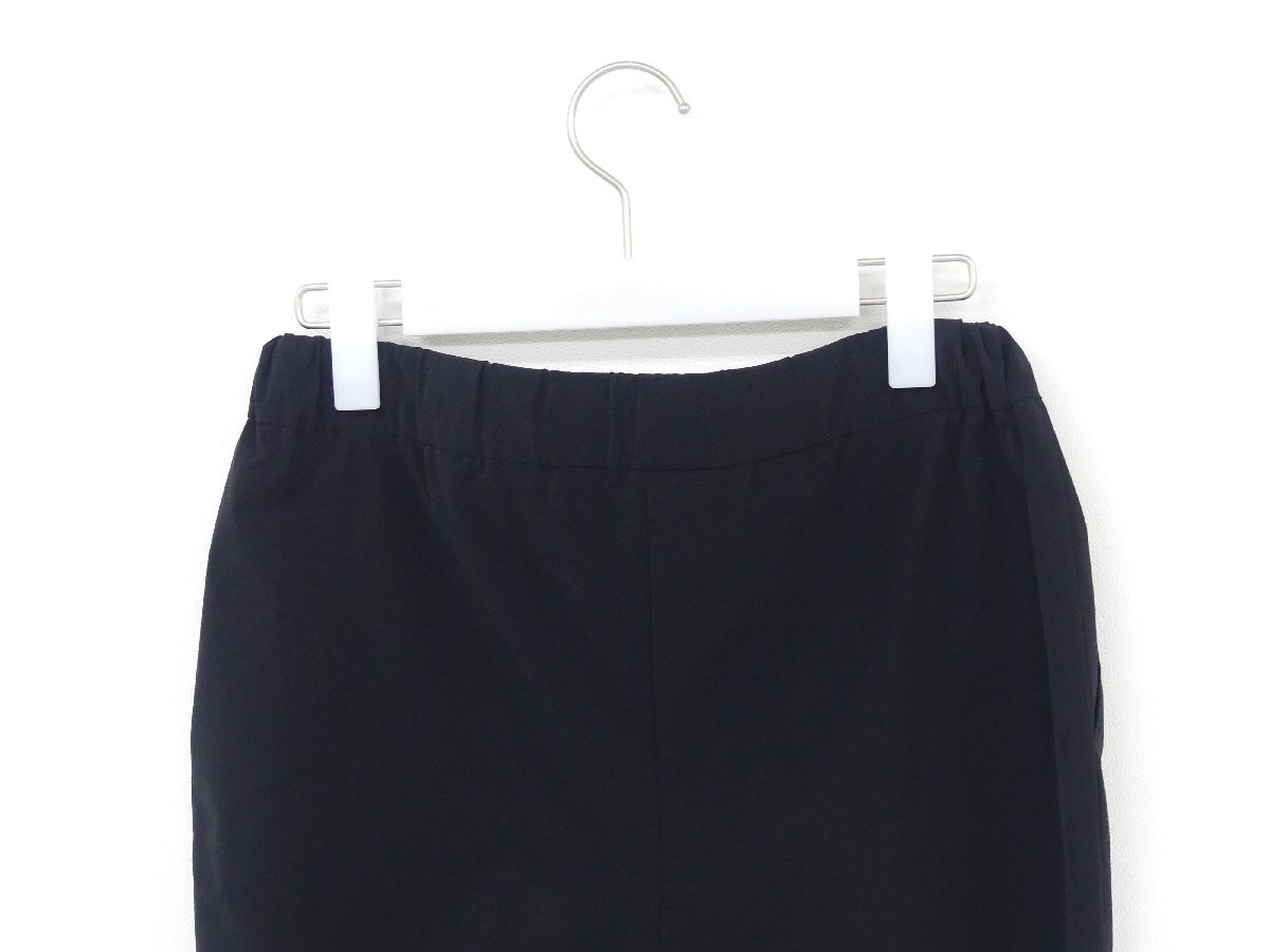 YOKO CHAN ヨーコチャン スリムタックパンツ 36 ブラック ポリエステル  