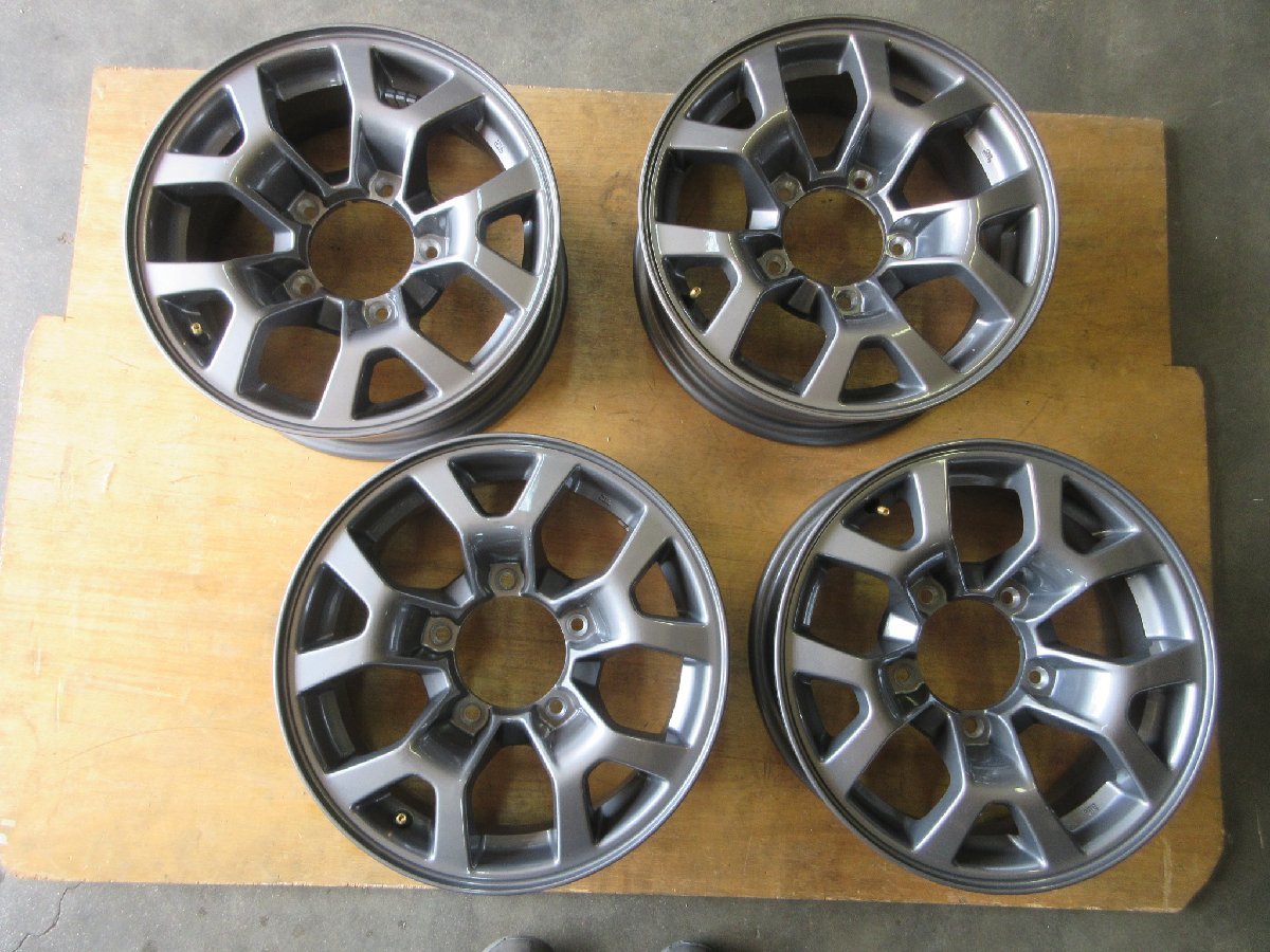 7390N4A〇15×5 1/2J 139.7×5H ET5　 JB74 ジムニーシエラ純正アルミ　4本　新車外し品 【本州、四国、九州　送料無料】　