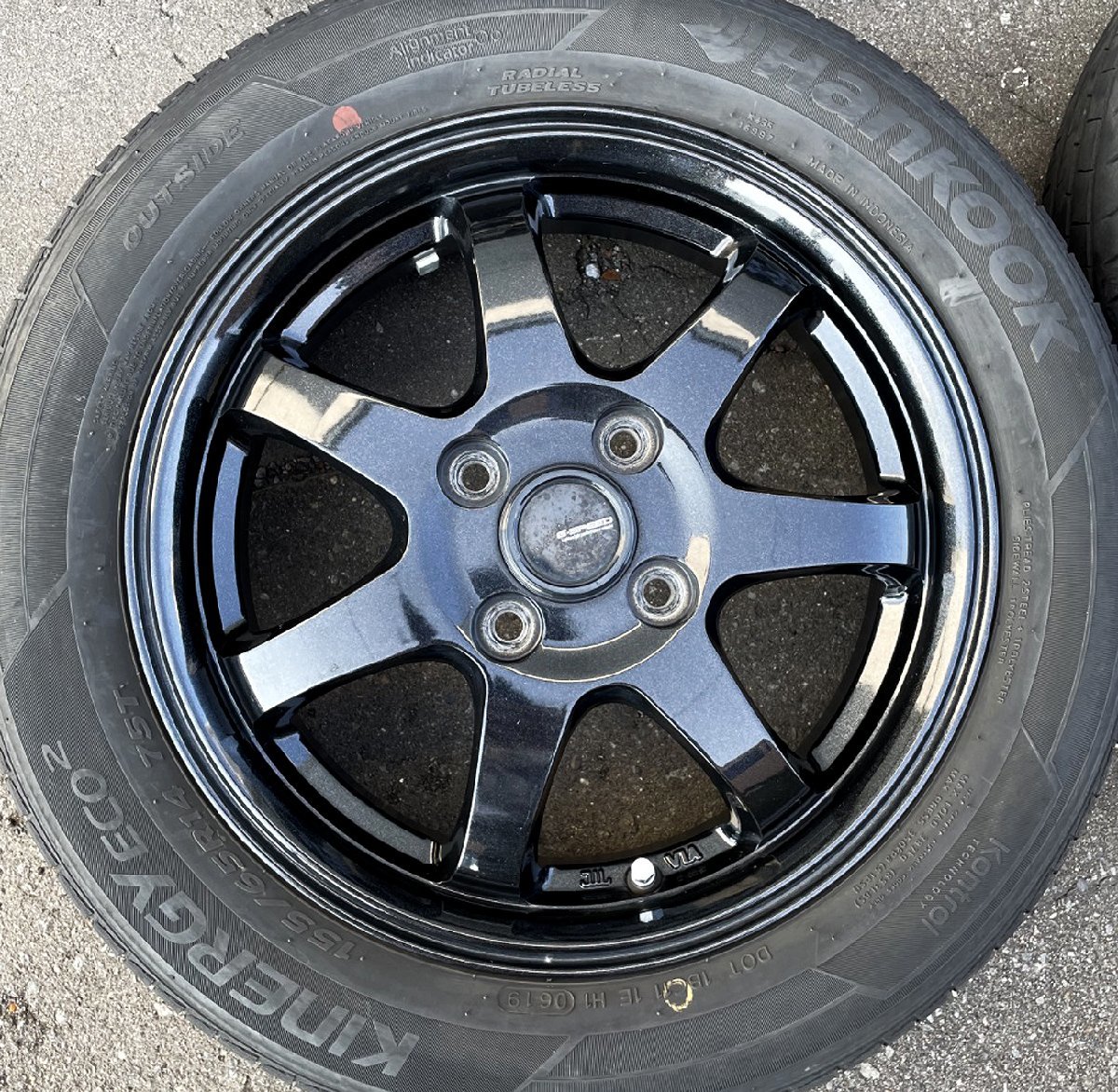 HOT STUFF G・SPEED G-03 MBK 14インチ アルミホイール 4.5J +45 4H
