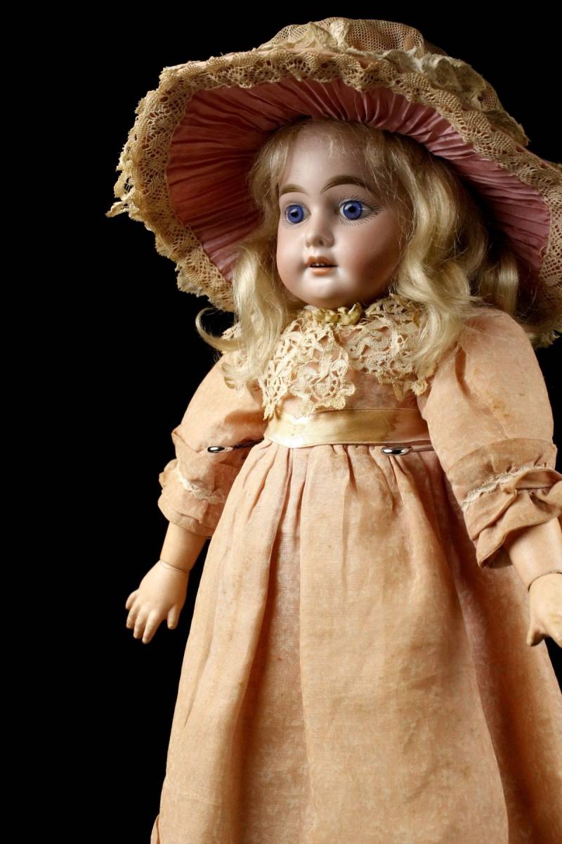 アンティークドール　 アーモンドマルセルュ ビスクドール　1890年頃 LIG】19世紀 ドイツ Armand Marseille アーモンドマルセル
