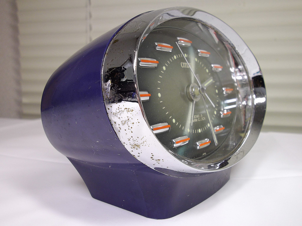 CITIZEN 昭和レトロ 手巻き 機械式 目覚まし時計 シチズン スペース