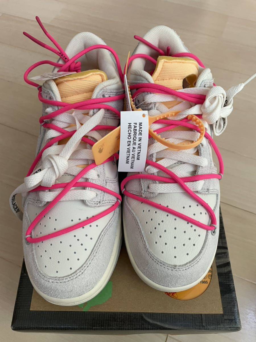 NIKE ナイキ　ダンク　LOW オフホワイト　off-White 1 of 50 17 US8 26cm