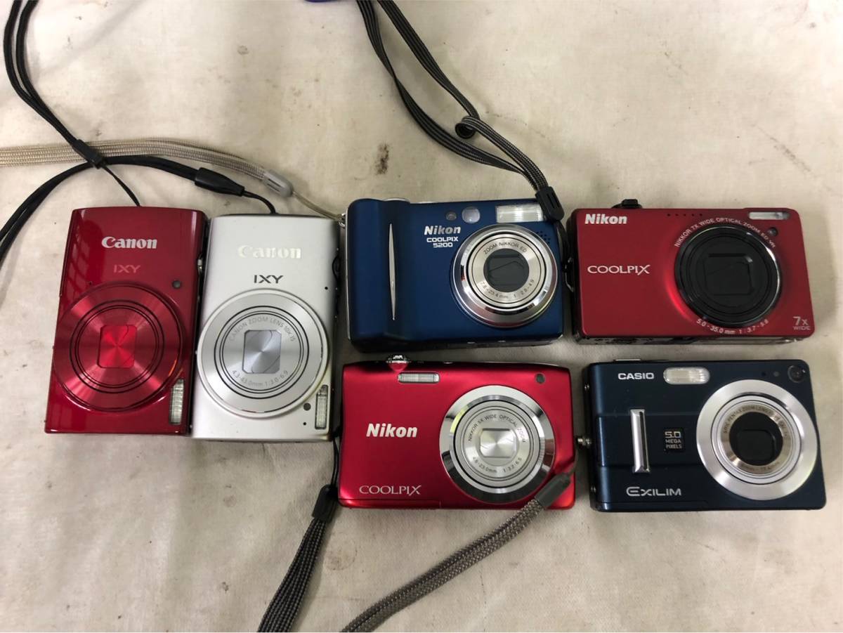 CANON NIKONデジカメ コンパクトデジタルカメラ まとめ売り 29点中古品 
