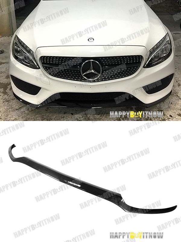 メルセデス ベンツ W205 AMG専用 カーボン フロントバンパーカバー スポイラー 2014+ MD-51193