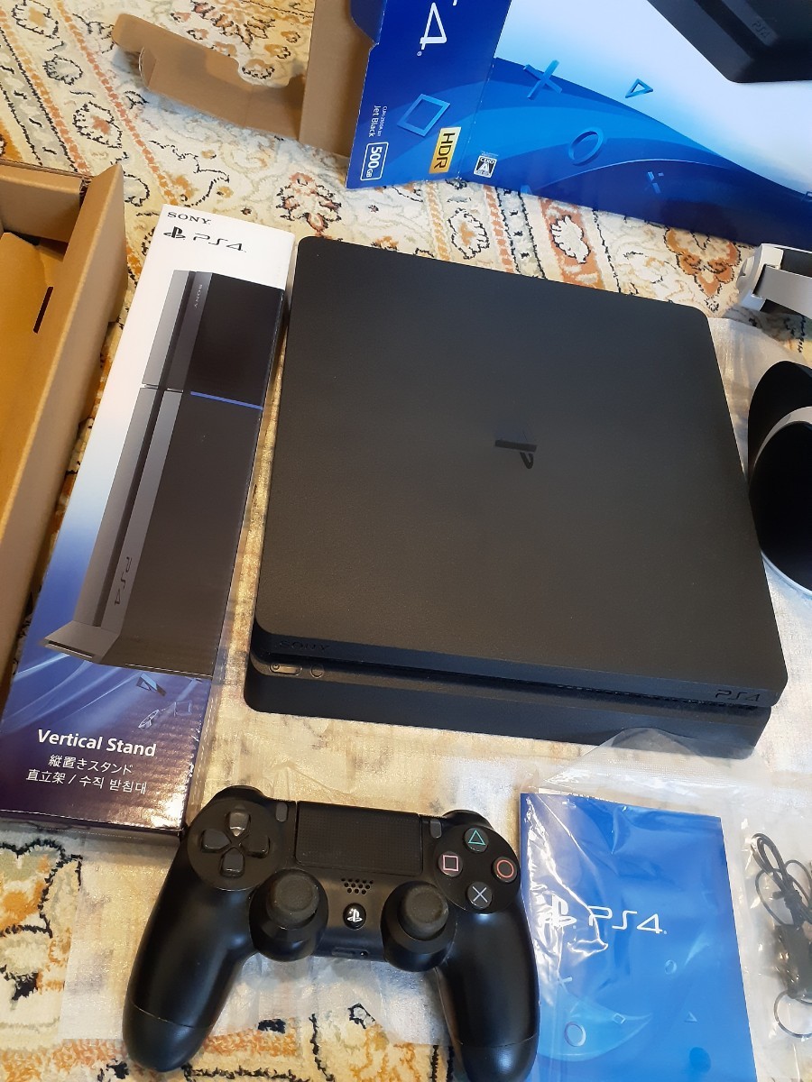 豪華セット 付属品完備 薄型 PS4 CUH-2100A 本体一式 PSVR CUH-ZVR2 