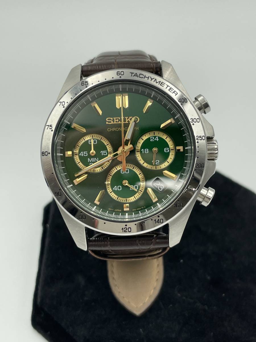 SEIKO セイコー 腕時計 スピリット クロノグラフ 8T63-00D0 グリーン