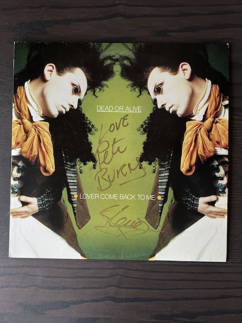 アナログ サイン入り 12インチ レコード 盤面良好 国内盤 DEAD OR ALIVE LOVER COME BACK TO ME