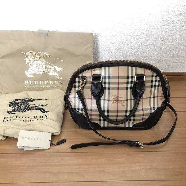 BURBERRY バーバリー ショルダーバッグ ホースロゴ レザー バーバリー
