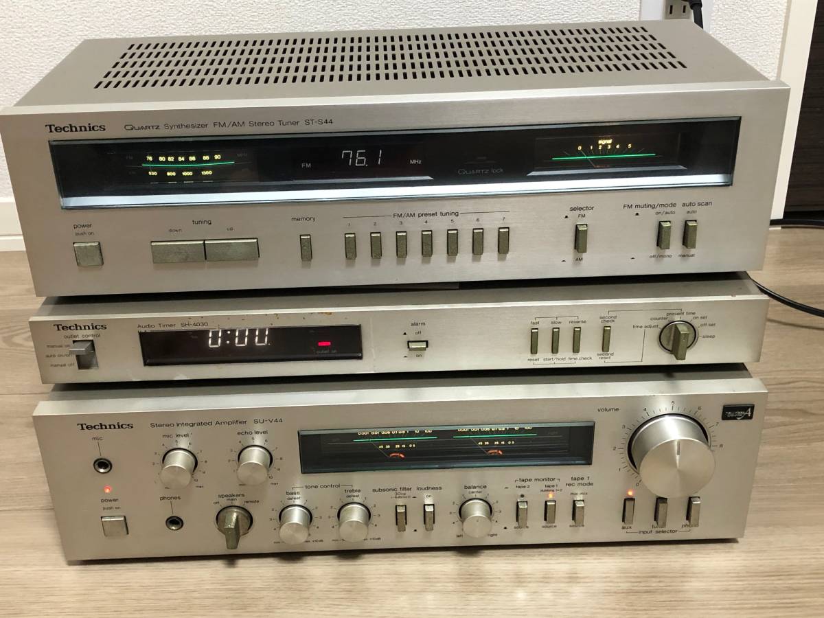 □通電確認OK□Technics・テクニクス プリメインアンプ・SU-V44 FM/AM