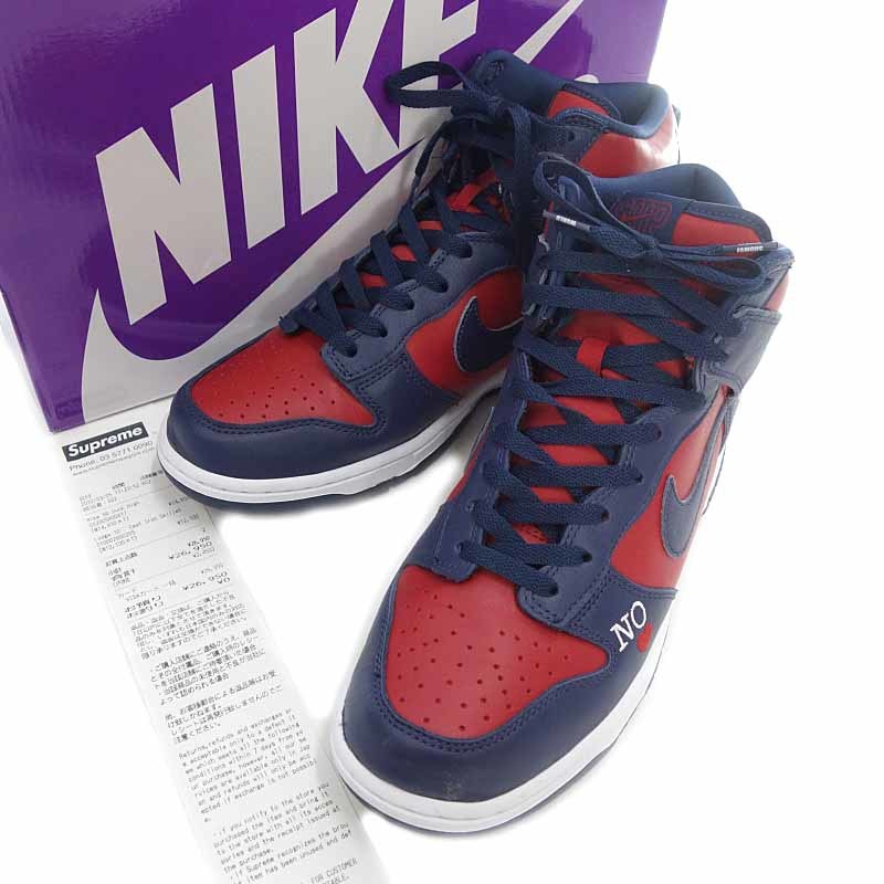 【特別価格】SUPREME NIKE SB DUNK HIGH BY ANY MEANS ダンクスニーカー