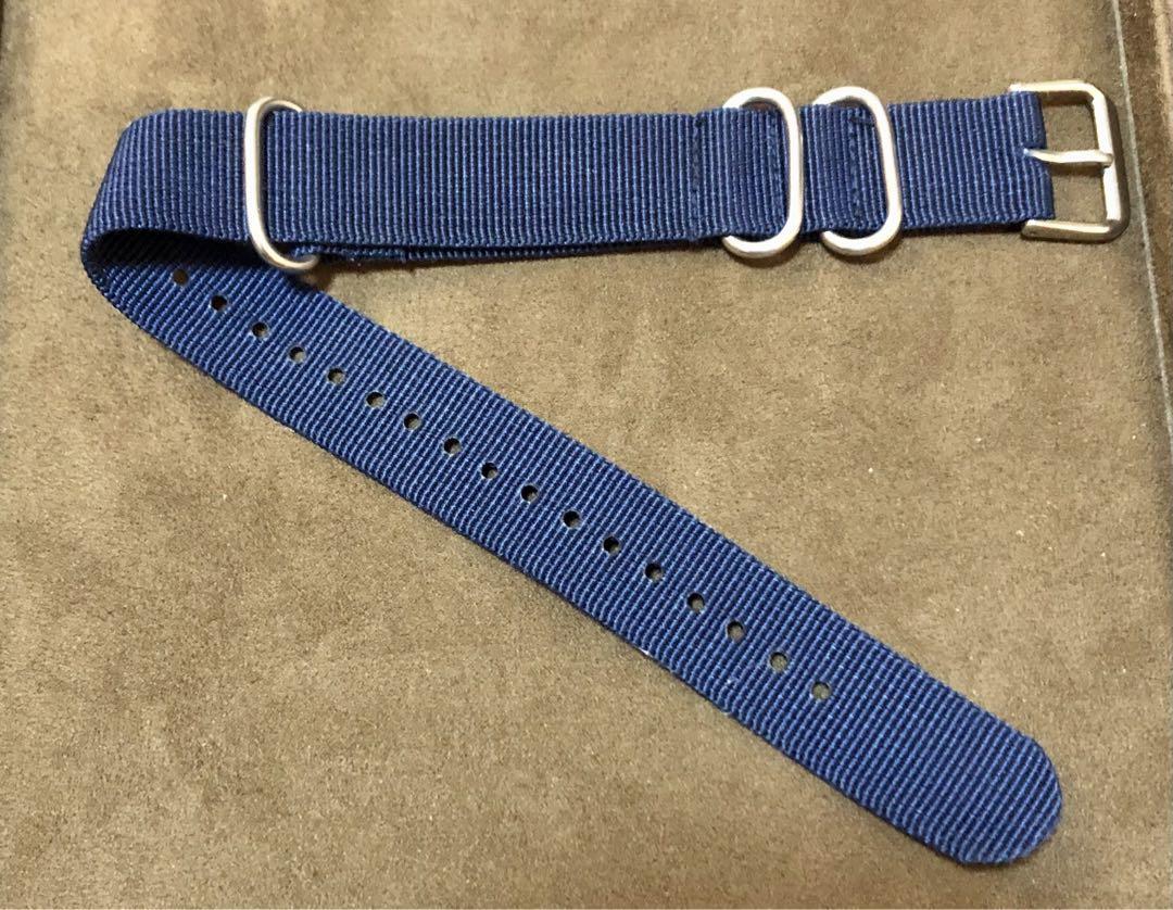 引き通し時計ベルト　NATOタイプ　NAVY 20mm_3