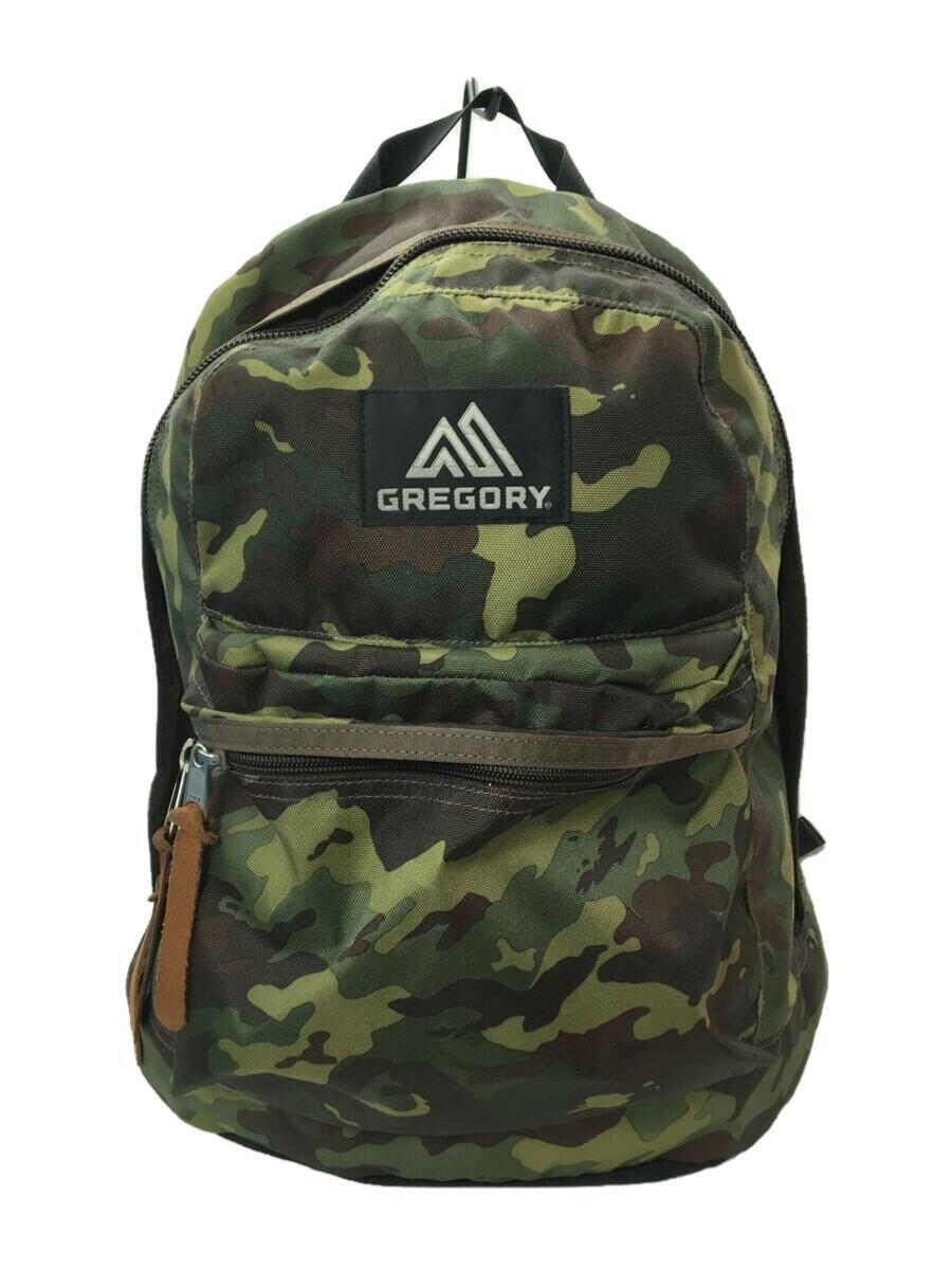 GREGORY◆イージーデイリュックサック/ナイロン/KHK/カモフラ