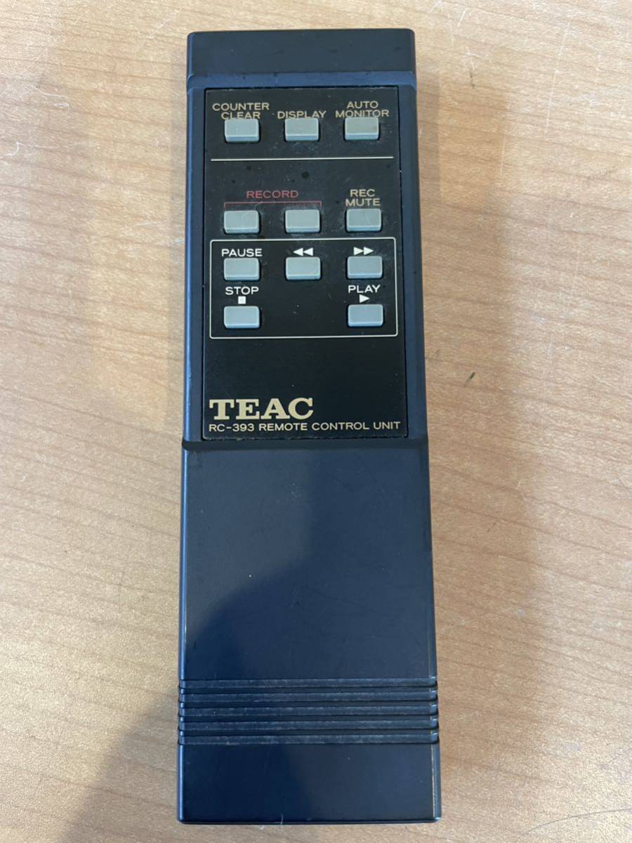 RM5108 TEAC カセットデッキ用 リモコン RC-393 動作品 送料210円