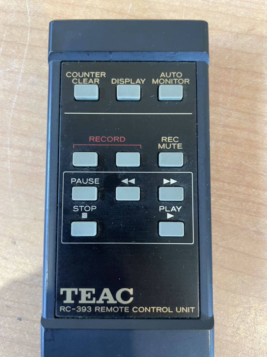 RM5108 TEAC カセットデッキ用 リモコン RC-393 動作品 送料210円