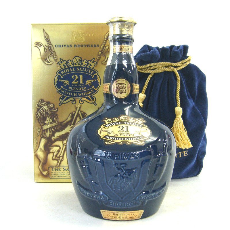 ウイスキー ロイヤルサルート 21年 青陶器 1000ml