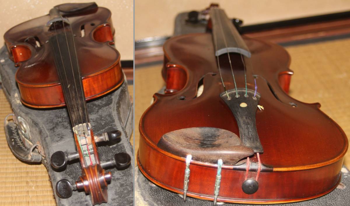 新品Violin工房製作 ヴァイオリン 美しい裏板虎杢目・横板虎杢