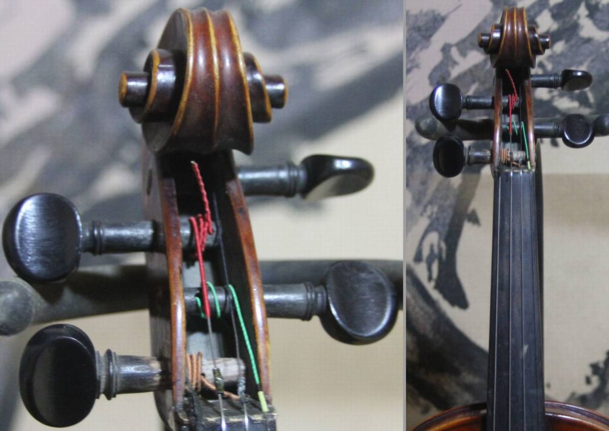 新品Violin工房製作 ヴァイオリン 美しい裏板虎杢目・横板虎杢