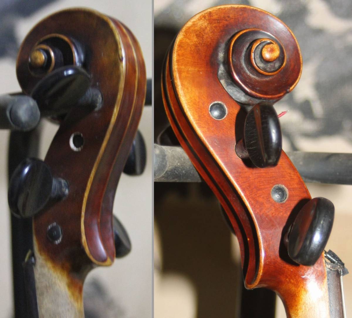 新品Violin工房製作 ヴァイオリン 美しい裏板虎杢目・横板虎杢