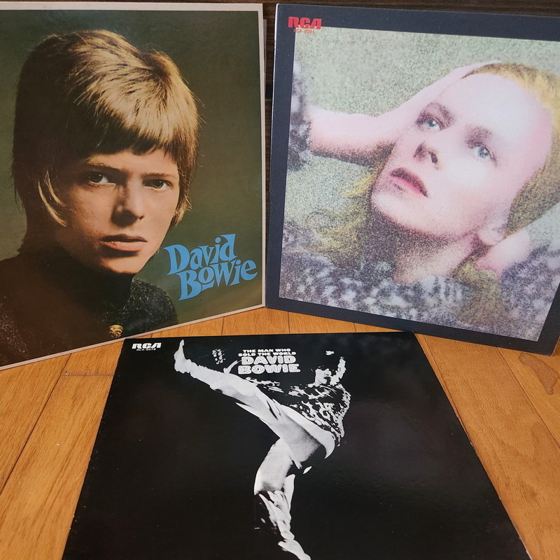 David Bowie デビューアルバム アナログレコード LP DL 44 デビッドボウイー LPレコード 3枚まとめて DL-44/デビューアルバム RCA