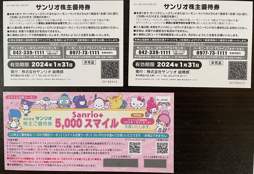 サンリオピューロランド サンリオ 株主優待券 ピューロランド サンリオピューロランド サンリオ 株主優待券 ピューロランド