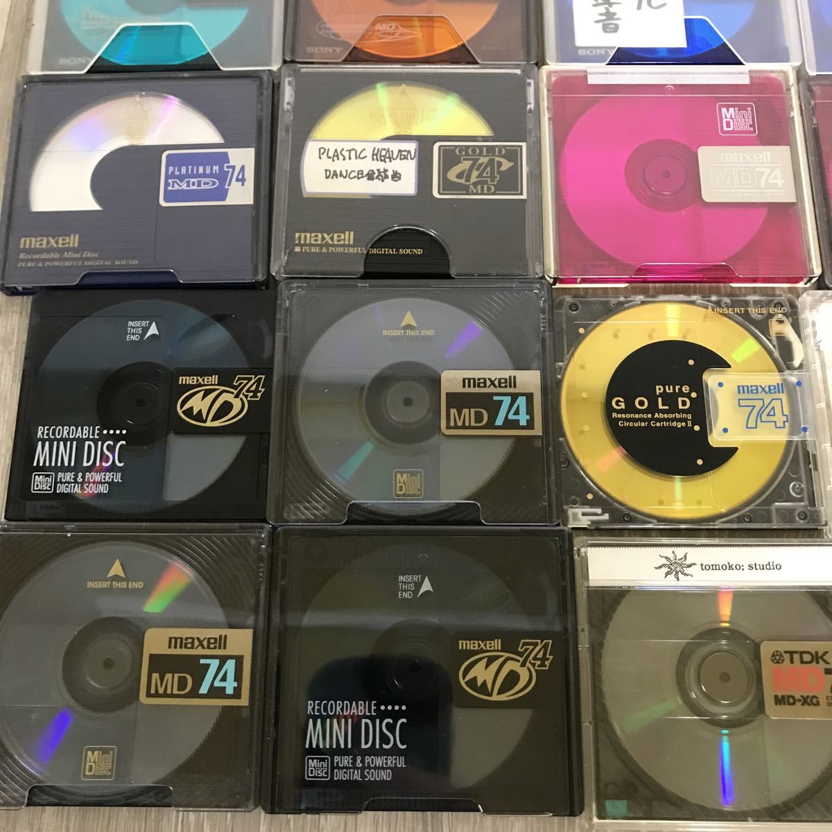 MD ミニディスク まとめ売り SONY TDK maxell 80分 74分 +ケース MD ミニディスク まとめ売り SONY TDK maxell 80分 74分 +ケース