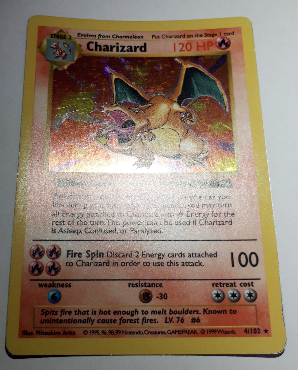 ポケモンカード/リザードン 4/102 英語版 キラ シャドーレス Charizard 