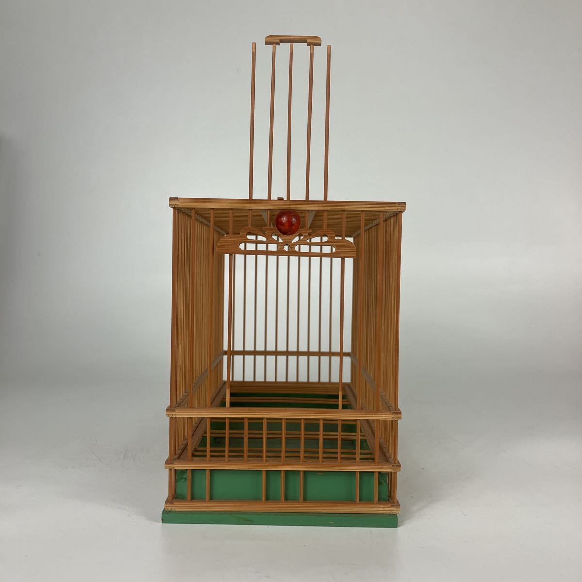 鳥籠 鳥かご 竹製 | 貝漆？ ② 状態良好 ②鳥かご まとめて 高さ17.3cm