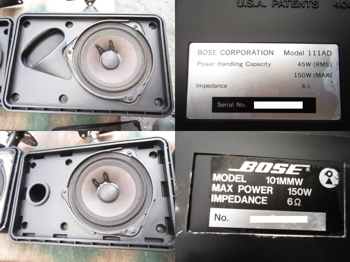 BOSE - 111ADW : Yahoo!オークション スピーカーシステム 111AD
