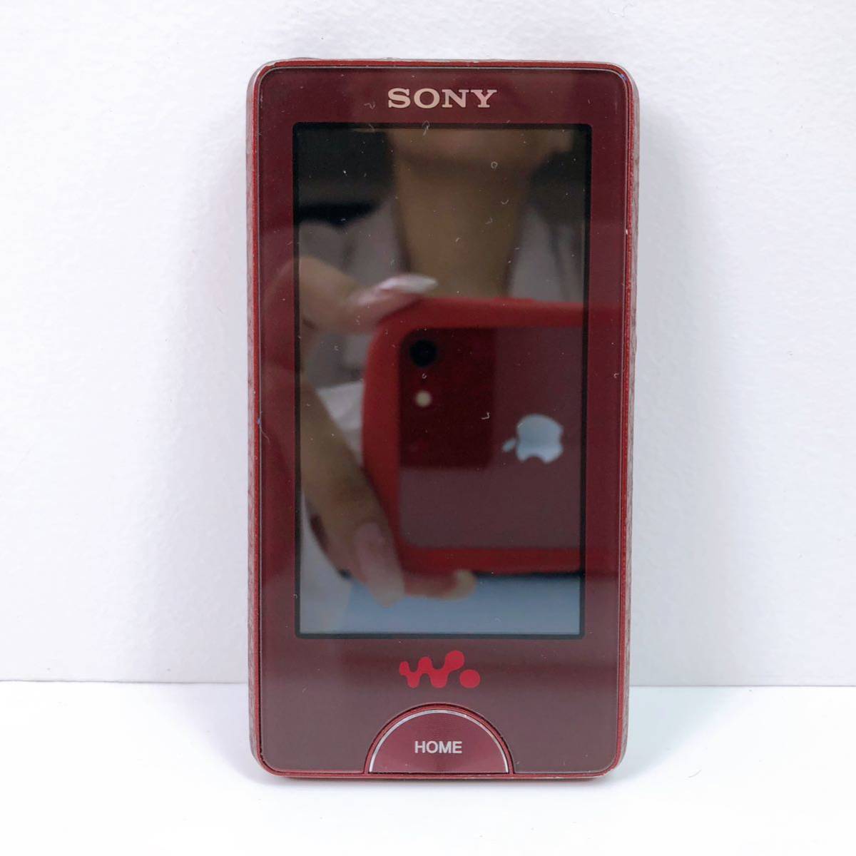 希少 美品 純正本革ケース付 SONY ウォークマン NW-X1060 レッド
