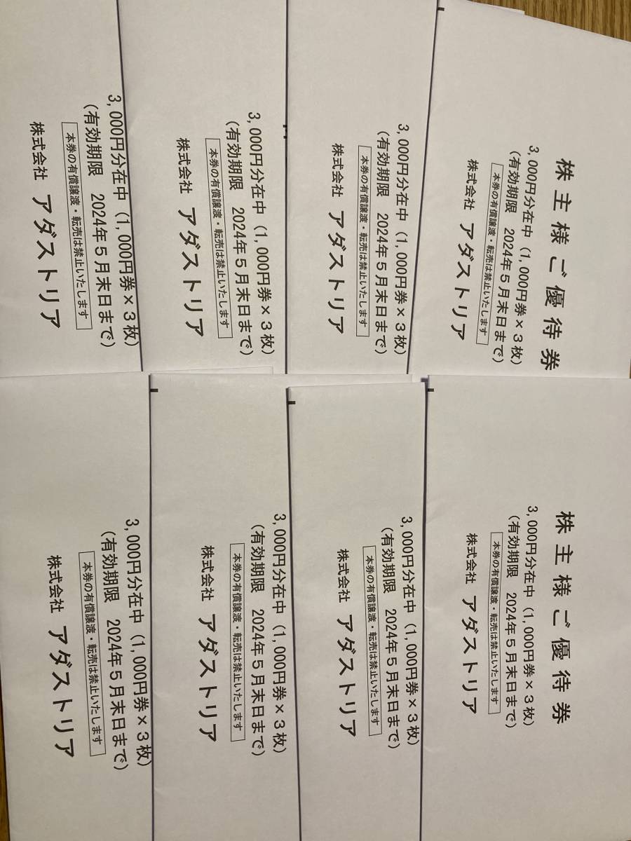 アダストリア　株主優待24000円分