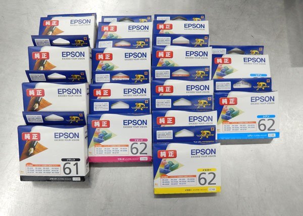 未使用品!!EPSON/エプソン 純正インクカートリッジ ICBK61/ICM62/ICC62