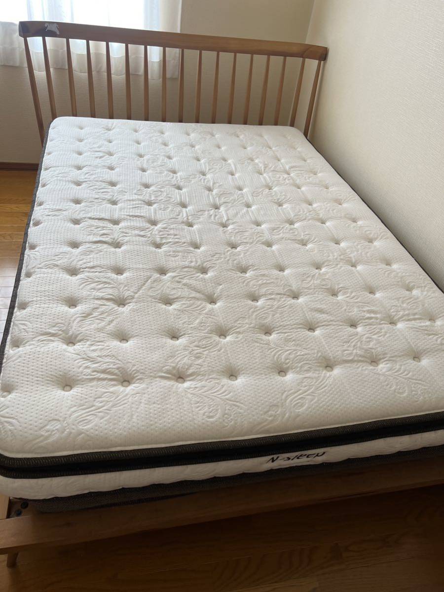 北海道旭川市 ニトリ 木製Wベッド マットレス2枚 N-Sleep Hard2-CR  