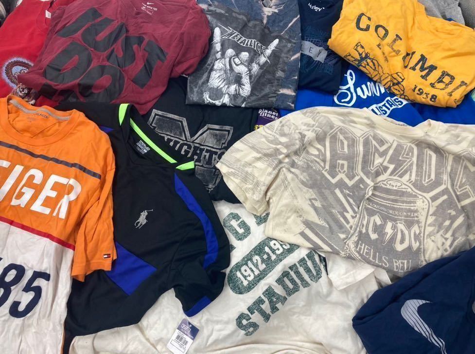 メンズ古着 Tシャツ TOMMY， RALPH LAUREN， US古着，バンT，カレッジ等セット 約100点 まとめ売り 卸売り 古着卸 1円スタート 最落なし 