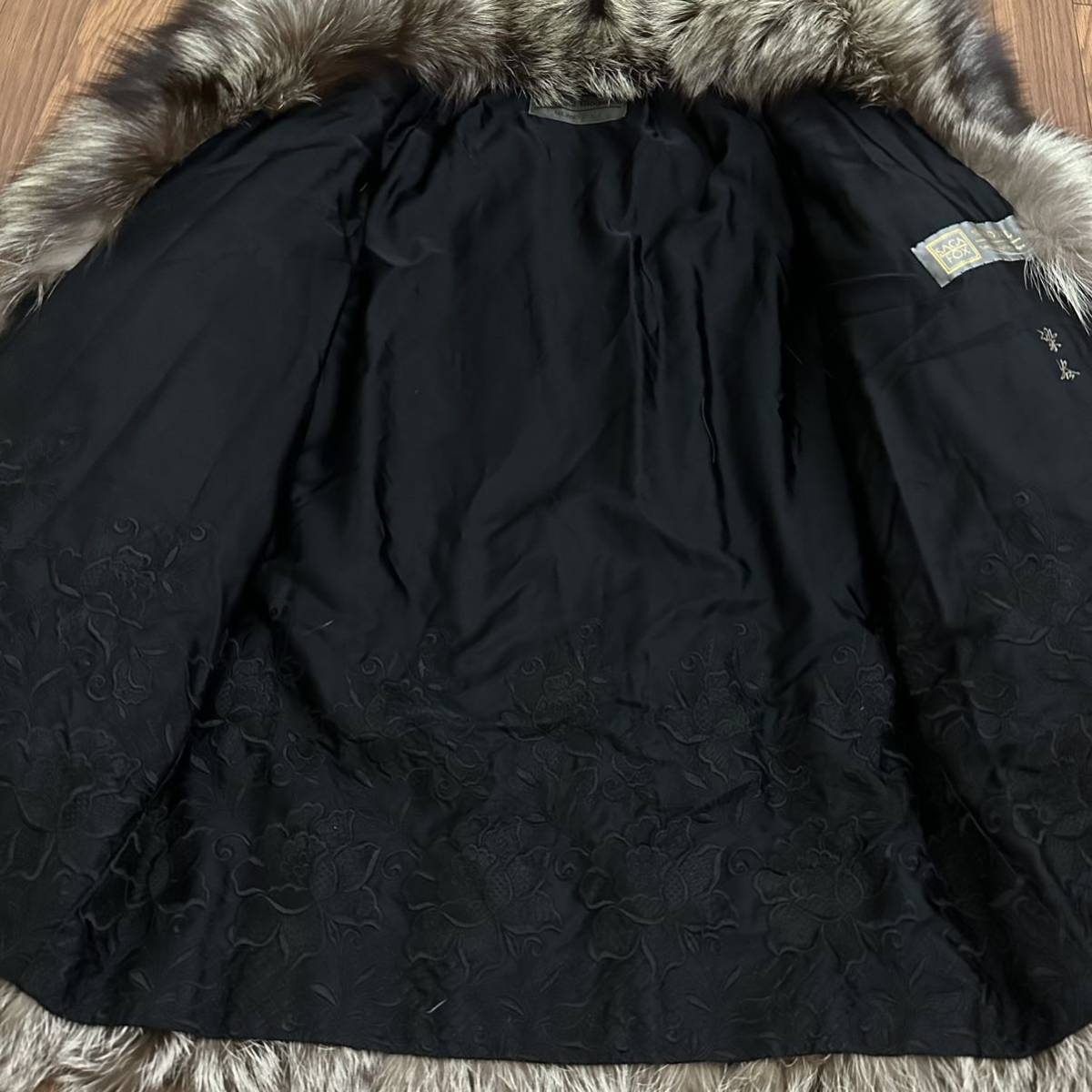 貂商】 h699 SAGAFOX ROYALシルバーフォックス ハーフコート 