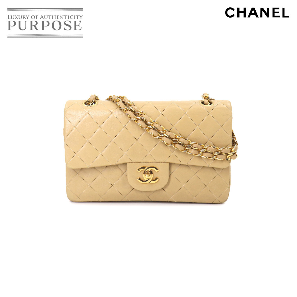 シャネル CHANEL マトラッセ 23 チェーン ショルダー バッグ レザー 