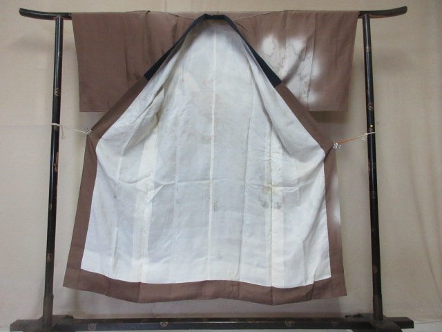 1円 良品 正絹 長襦袢 男性用 浮世絵 龍 高級 渋カッコいい 袷 身丈141cm