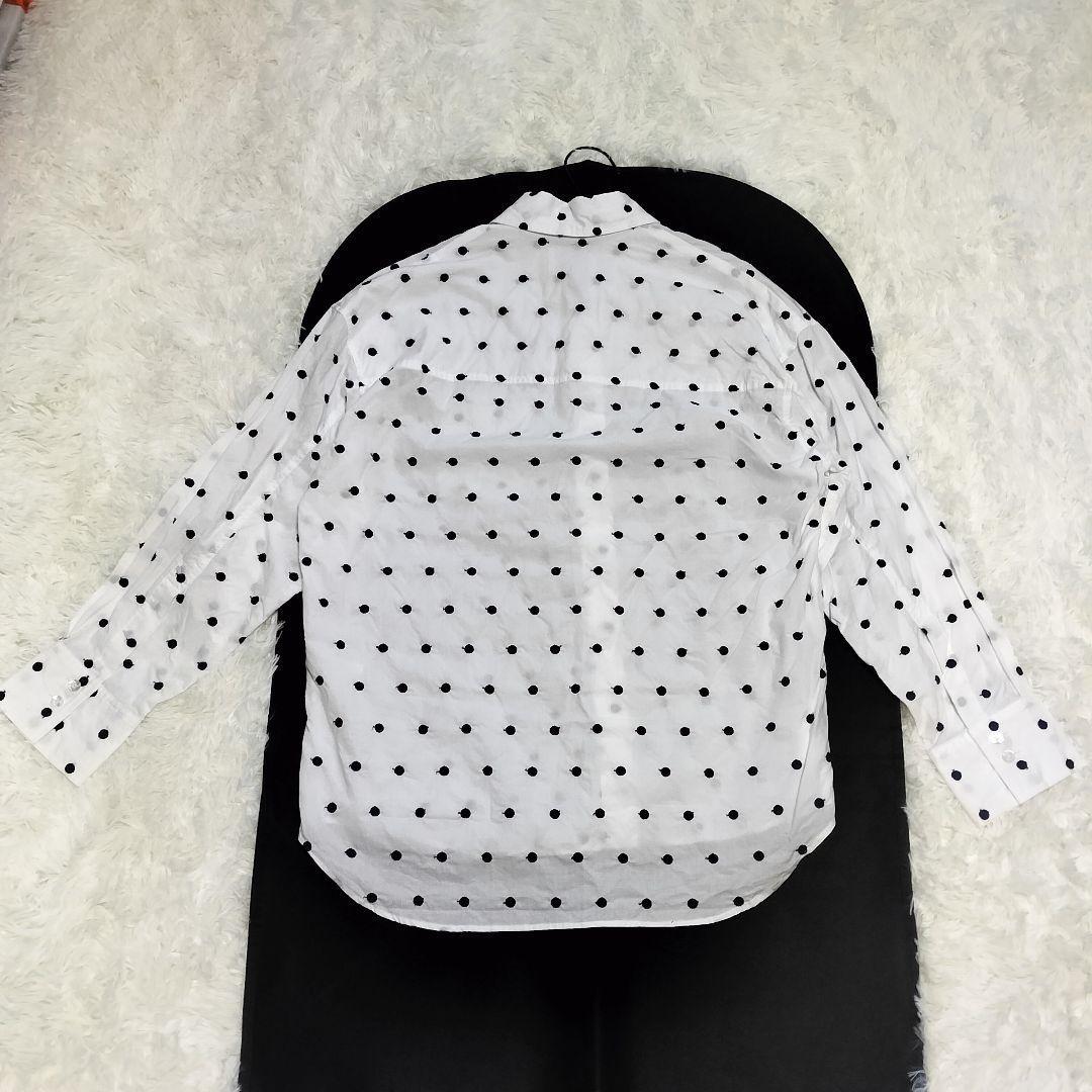 SEVEN TEN by MIHO KAWAHITO セブンテン 刺繍ドットシャツ by MIHO TEN