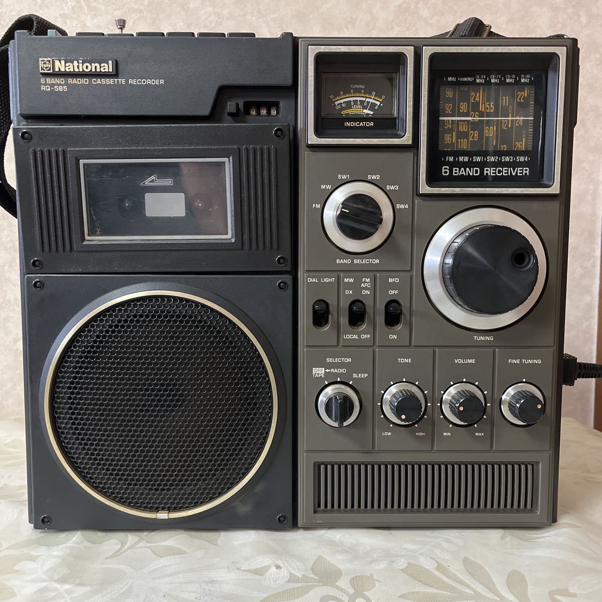 オーディオ機器 【ジャンク品】National ラジカセ RX-1960 スピーカー