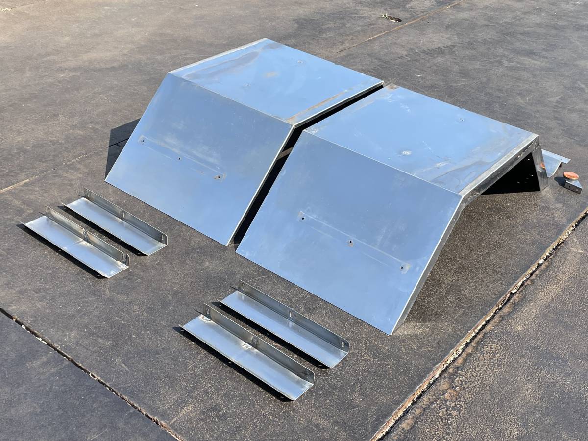 リアフェンダー☆左右セット☆幅118CM☆ステンレス製☆12点☆即決