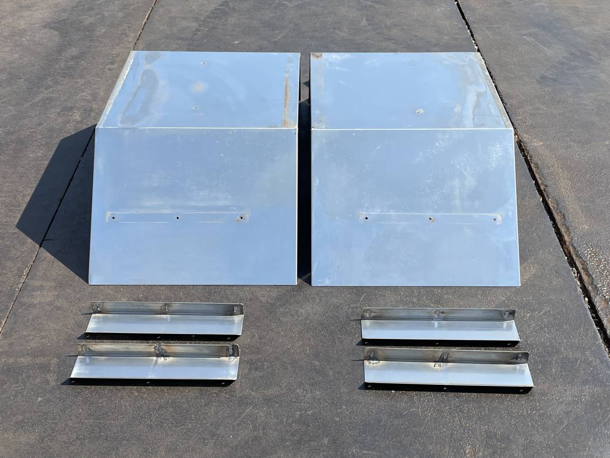 リアフェンダー☆左右セット☆幅118CM☆ステンレス製☆12点☆即決