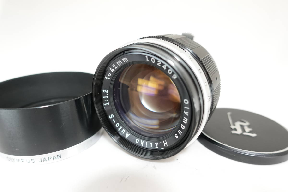 希少 OLYMPUS オリンパス H.Zuiko 42mm F1.2 Auto-s PEN専用 高級単