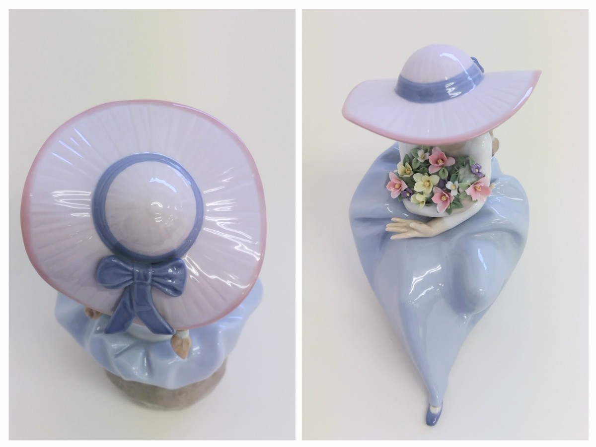 LLADRO リヤドロ フィギュリン 「花の香りに包まれて」5862 陶器人形