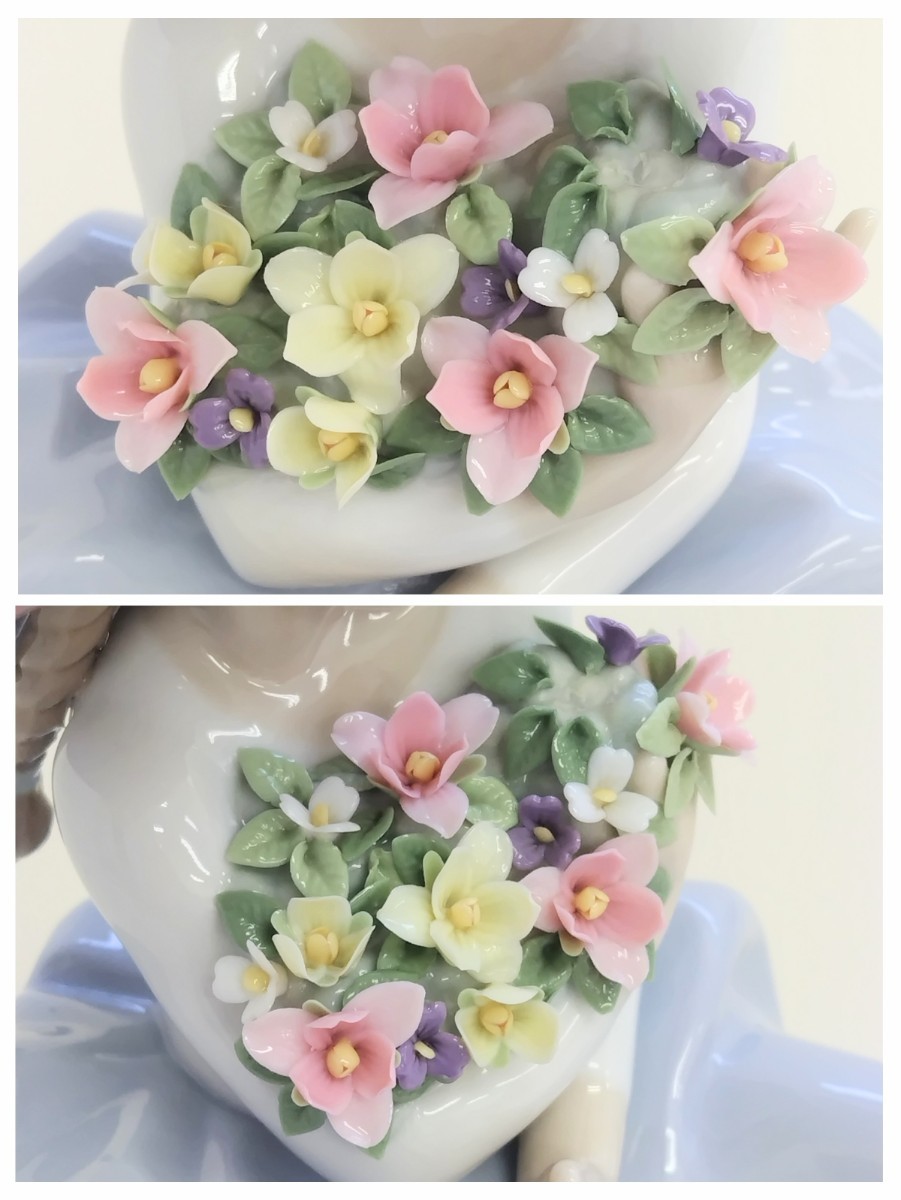 LLADRO リヤドロ フィギュリン 「花の香りに包まれて」5862 陶器人形
