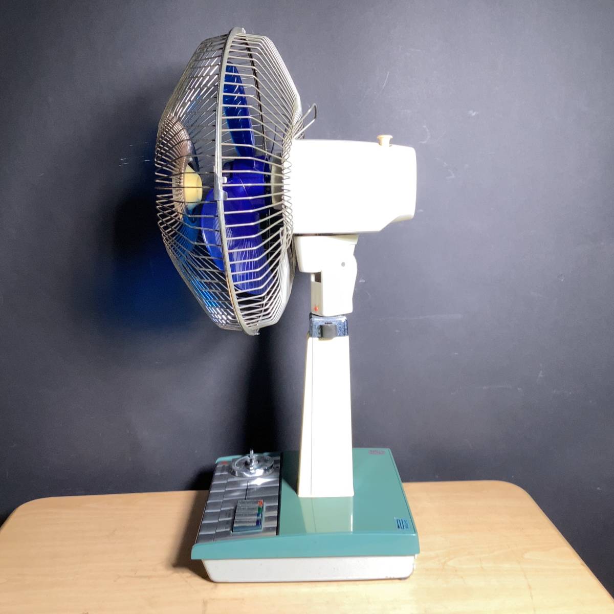 昭和レトロ☆National 扇風機 松風 F-30H1D ブルー 30cm ナショナル