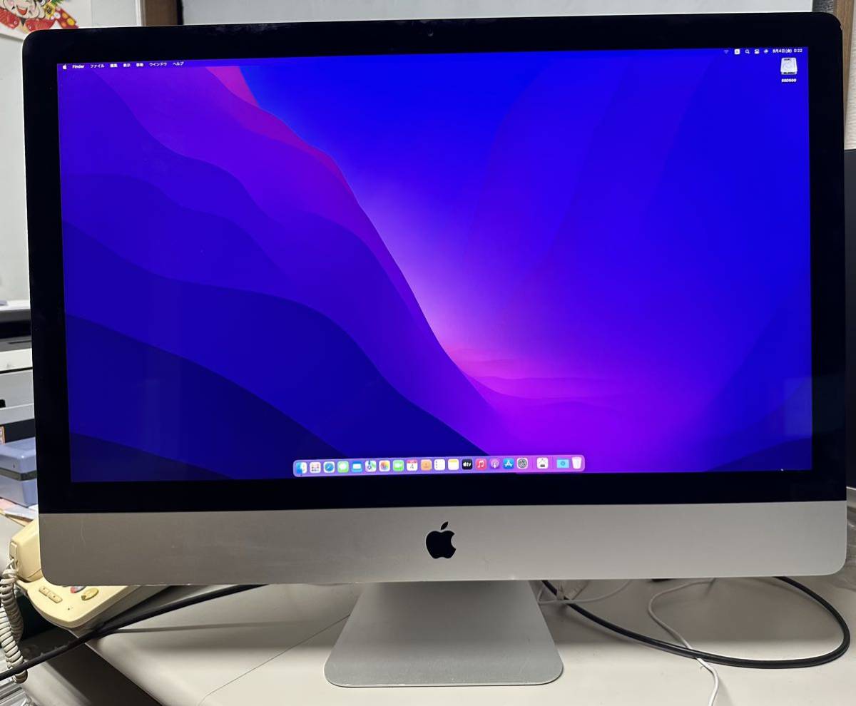 ジャンク Apple iMac 2017 27in core i5 HDD メモリー無し