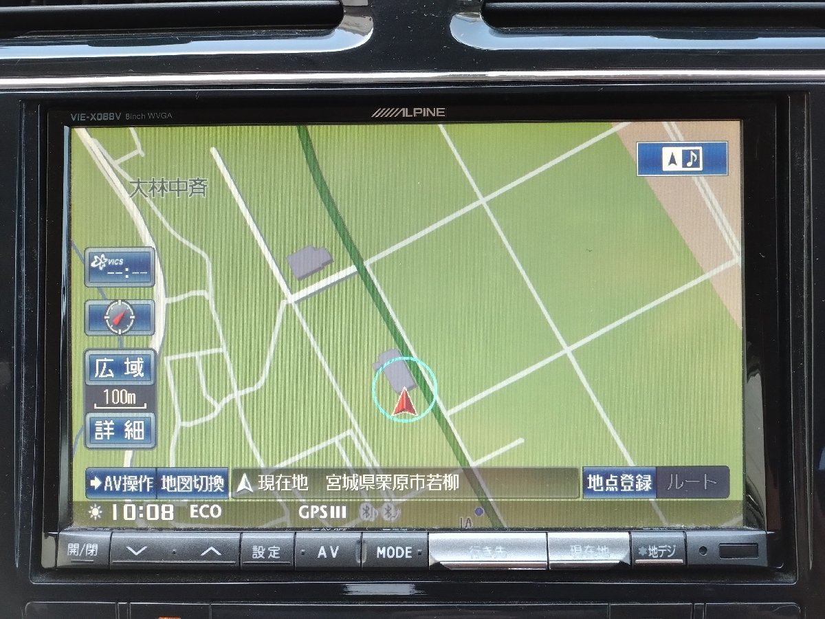 ALPINE アルパイン ナビ VIE-X088 VIE-X088V X08S バックカメラ RCA