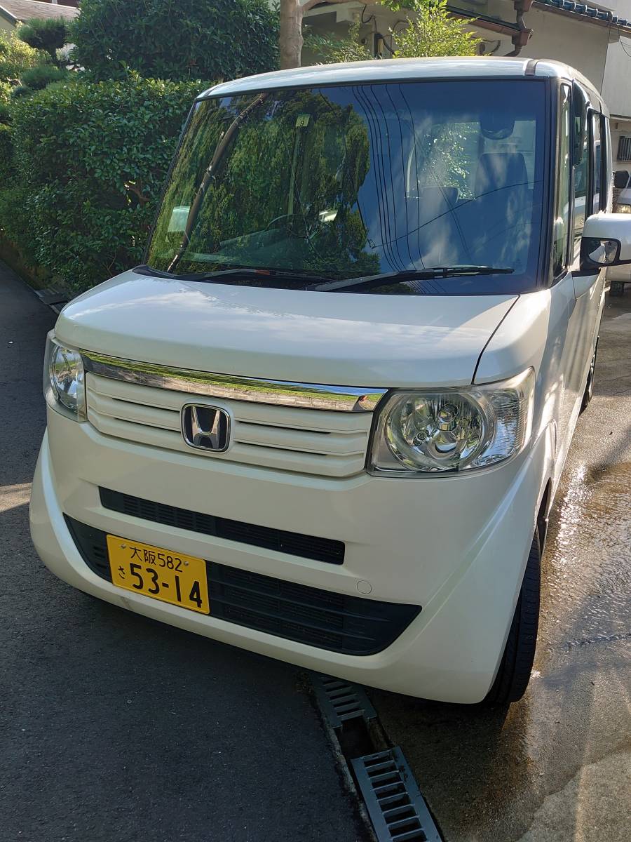 ★大阪発 ★人気の白 N-BOXターボ・両側電動スライドドア・パドルシフト ★検査令和5年9月迄 落札金額のみの支払いになります。 ホンダ N-BOXカスタム ターボ 両側電動スライド ベースグレード 3.9万