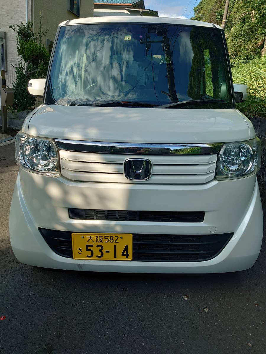 ★大阪発 ★人気の白 N-BOXターボ・両側電動スライドドア・パドルシフト ★検査令和5年9月迄 落札金額のみの支払いになります。 ホンダ N-BOXカスタム ターボ 両側電動スライド ベースグレード 3.9万