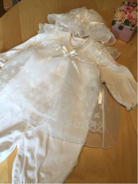 美品定価1万6千円★エンジェルベビードレス★セレモニー